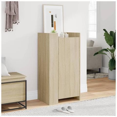 Scarpiera Rovere Sonoma 52x37,5x100 cm in Legno Multistrato - Foto 1