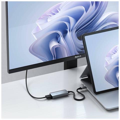 ST-AC8KHM Adattatore Grafico USB 7680 x 4320 Pixel Colore Nero / Argento - Foto 6