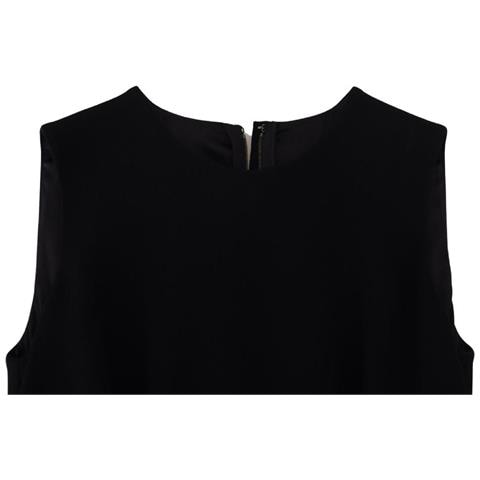 Abito Nero Tubino Svasato In Viscosa - It36 - Xs - Foto 5