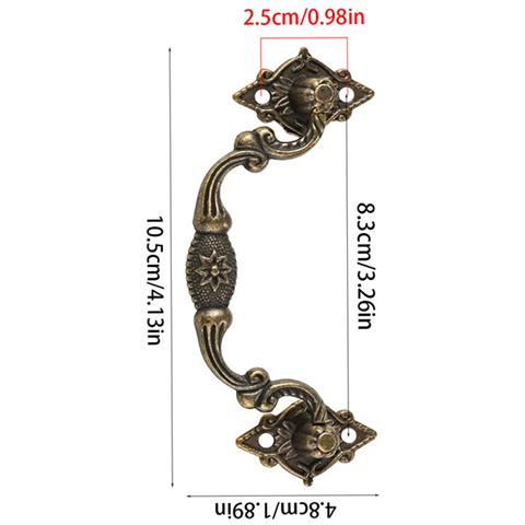 Maniglie Per Cassetti In Bronzo Vintage (confezione Da 6)  L - Foto 2