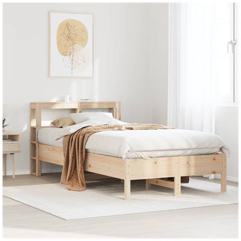Letto Senza Materasso 120x190 Cm In Legno Massello Di Pino - Foto 1