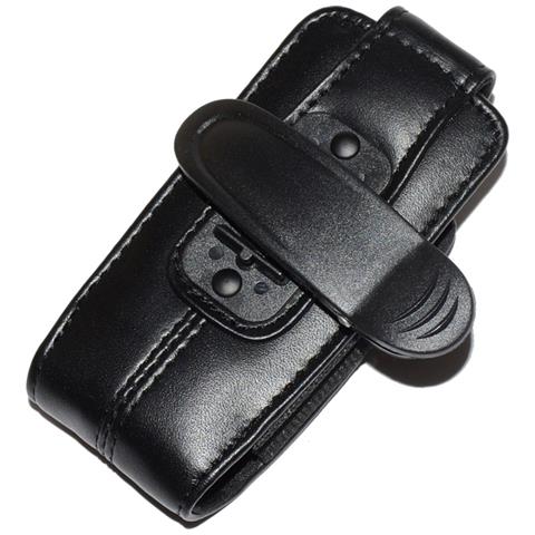 Custodia Originale 150086 Da Cintura Con Clip Girevole Universale Pelle Black Per Cellulari - Foto 3