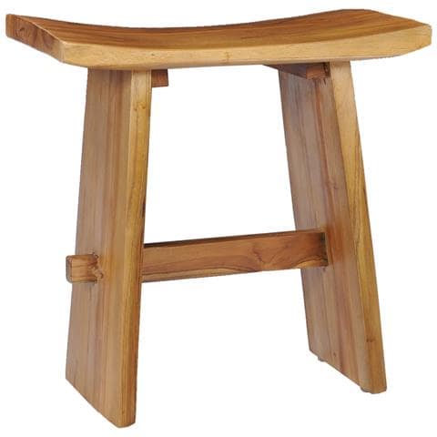 Sgabello In Legno Massello Di Teak - Foto 2