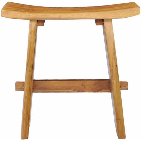 Sgabello In Legno Massello Di Teak - Foto 1