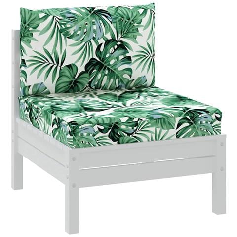 Cuscini Per Pallet 2 Pz Motivo A Foglie Tessuto - Foto 2