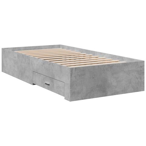 Giroletto Cassetti Grigio Cemento 75x190 Cm Legno Multistrato - Foto 2