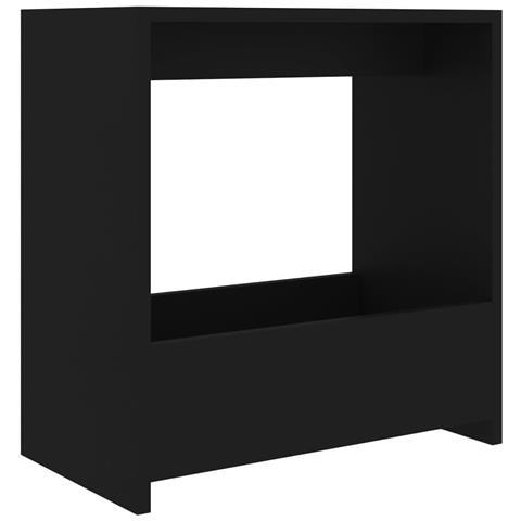 Tavolino Nero 50x26x50 Cm In Legno Multistrato - Foto 1