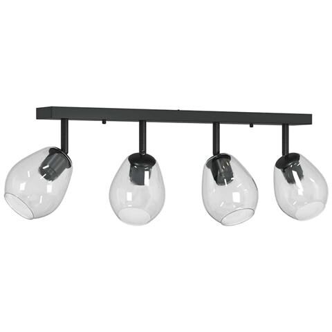 Lampade da soffitto con paralume in vetro regolabile anthracite E27 - Foto 1