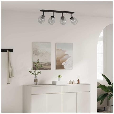 Lampade da soffitto con paralume in vetro regolabile anthracite E27 - Foto 2