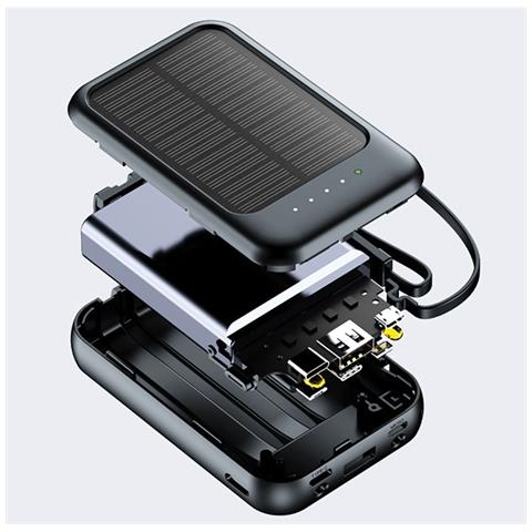 Powerbank 5000mah Con Indicatore Led / Torcia / Cavi Modello Sirius - Foto 2