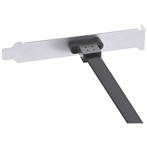 Staffa per slot PCI, USB-C a USB 3.2 pannello frontale Key-A, 0,3m - Foto 2