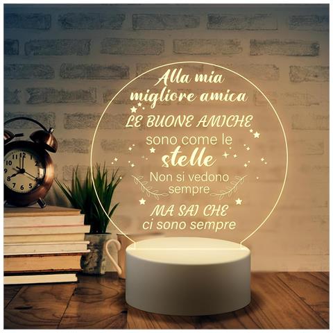 Lampada - Il Regalo Ideale Per Un Amico! Scritta Sulla Lampada In Italiano - Foto 2