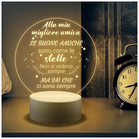 Lampada - Il Regalo Ideale Per Un Amico! Scritta Sulla Lampada In Italiano - Foto 5