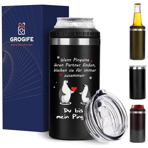 Tazza Termica 4 In 1 Regalo Perfetto Per Partner Marito 480ml - Foto 1