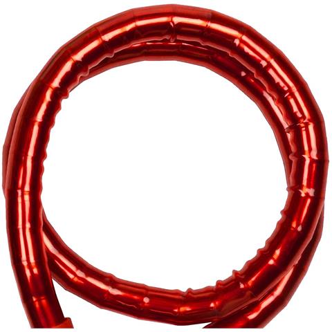 Antifurto A Spirale Da 80 Cm Per Bicicletta Con 2 Chiavi Piatte, Rosso - Foto 5