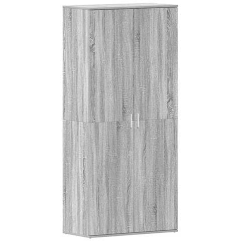 Mobile per scarpe Grigio 80 x 39 x 180 cm Legno multistrato - Foto 1