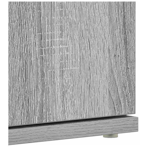 Mobile per scarpe Grigio 80 x 39 x 180 cm Legno multistrato - Foto 9