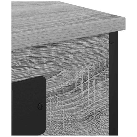 Armadio da Notte con cassetto Grigio sonoma 41 x 31 x 51 cm - Foto 9