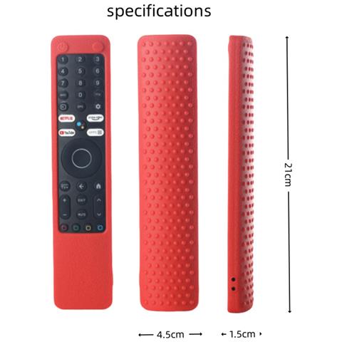Custodia Protettiva In Silicone Compatibile Con Telecomando Xiaomi Xmrm-ml 4k Qled Q2 50in 55in 65in Tv Red - Foto 2