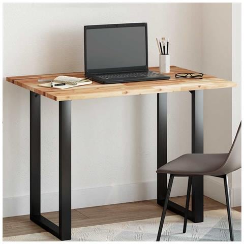 Piano Tavolo Rettangolare 120x70x2cm Legno Massello di Acacia - Foto 2