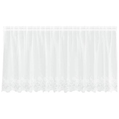 Tende con tende Floreale Bianco 300 x 80 cm Poliestere - Foto 1