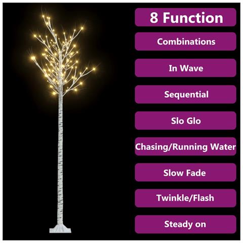 Lusso Casadino - Albero Natale 200 Led 2,2 M Salice Bianco Caldo Interno Esterno - Foto 2