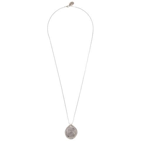 Collana Lunga Centrale ""guru"", Placcata Argento, 80cm - Foto 1