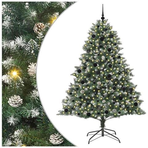 Albero di Natale artificiale con 300 LED Verde 210 cm - Foto 1