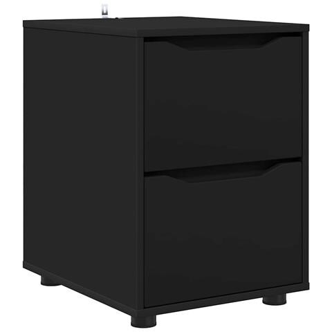 Armadio Nero 40 x 48 x 57 cm Legno multistrato - Foto 1