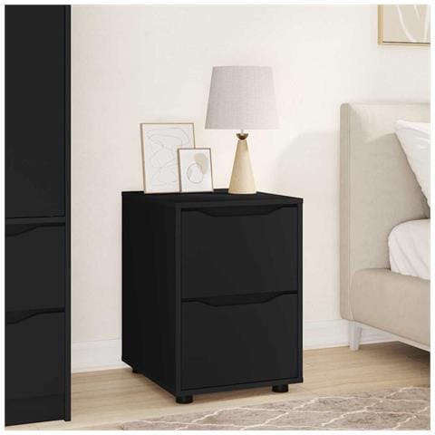 Armadio Nero 40 x 48 x 57 cm Legno multistrato - Foto 2