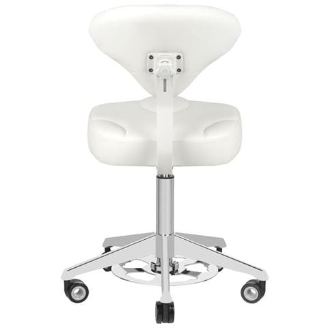 sgabello cosmetico 156f bianco rialzabile - Foto 4