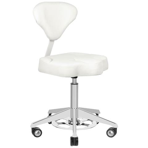 sgabello cosmetico 156f bianco rialzabile - Foto 1