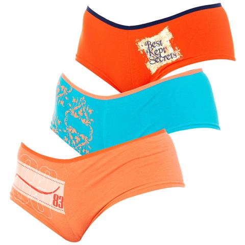 Pack-3 Pantaloni Culotte Con Cintura E Sostegno Efficace 84084 Da Donna - Foto 1