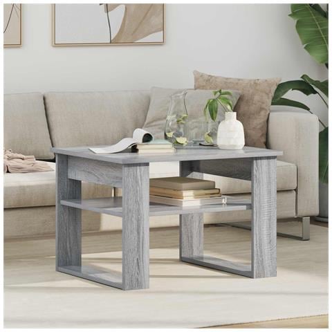 Tavolino da salotto Grigio Sonoma 64 x 54 x 44 cm - Foto 2