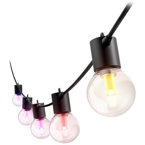 Philips Hue White and Color ambiance Strisce luminose per esterno Globe Festavia Hue 14 m - Foto 1