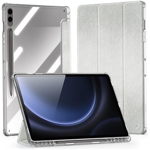 Cover per Galaxy Tab S9 FE Plus - TPU+PC+Pelle /PU, Verde, Auto Wake /Sleep - Foto 1