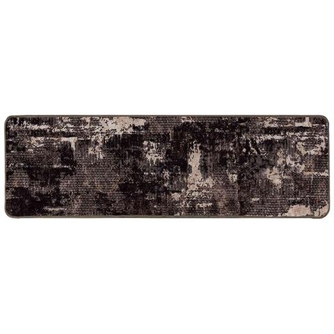Runner Tappeto MARSA Nero 100 x 300 cm Poliestere e PVC - Foto 1