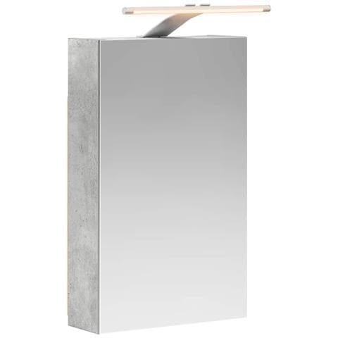 Mobiletto per specchio da bagno con lo scaffale Grigio cemento - Foto 1
