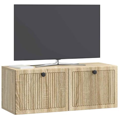 Mobile Porta TV da Muro Rovere Sonoma 78,5 x 31 x 30 cm - Foto 2