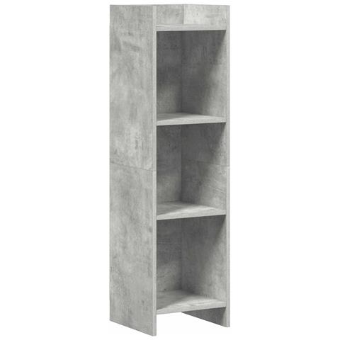 Libreria Grigio Concretè 30 x 30 x 111 cm Legno ingegnerizzato - Foto 1