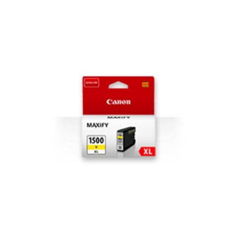 PGI-1500XL Y Cartuccia Ink Originale Gialla per Canon MAXIFY MB2350 Capacità 935 Pagine - Foto 1