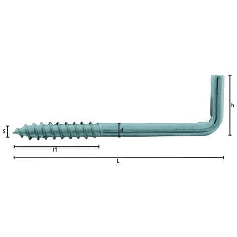 Rampino A Vite - Mm 40 X 11 X 15 X 3,2 X 4,1 X 6 - Foto 1