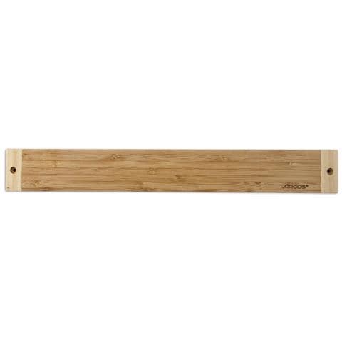Cremagliera Magnetica Porta Coltelli - Fatto Di Bamboo 450 X 45 Mm Colore Grigio E Nero - Foto 1