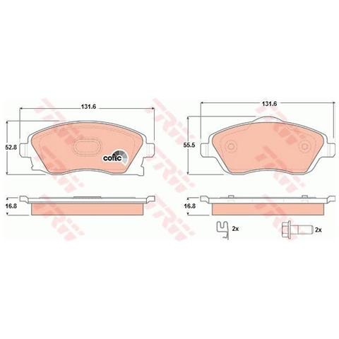 Kit Pastiglie Freno Gdb1570 - Foto 1