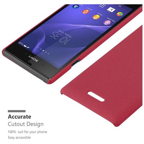 Custodia Compatibile Con Sony Xperia T3 In Frosty Rosso - Hard Case Coperchio Protettivo In Frosted Look Contro I Graffi E Gli Urti - Foto 8