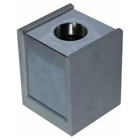 V-tac Vt-860 Portafaretto Soffitto Quadrato In Gesso Grigio Con Bordo Metallo Cromato Per 1xgu10-gu5.3 - Sku 3142 - Foto 1