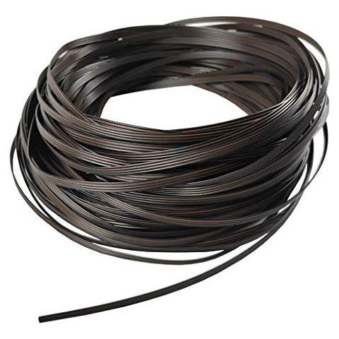 Piatto Del Rattan Del Pe Di Plastica Di Vimini A Poltrona Reclinabile Tavolino Mobilia Del Patio Di Riparazione Vaso Di Fiori Fai Da Te (quattro Righe Nero E Caff 8 14 Millimetri)  - Foto 1
