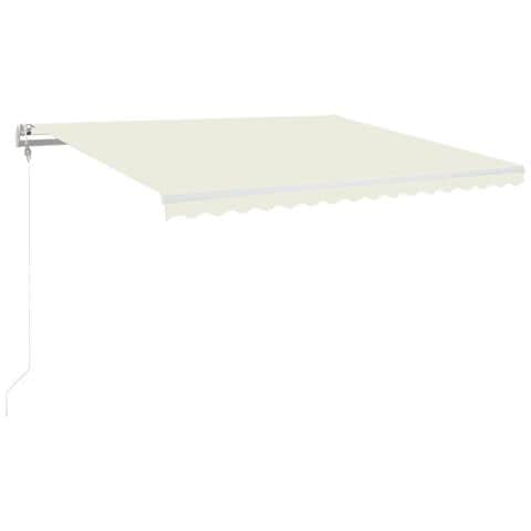 Tenda Automatica con Sensore Vento e LED 400x350 cm Crema - Foto 1