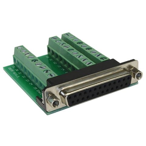 EX-49030, 25p D-SUB, 27p, Femmina / femmina, Verde, Argento, RoHS, 0 - 55 C - Foto 1