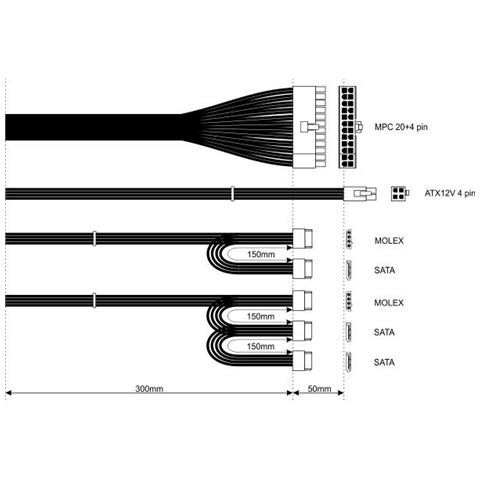 AK-B1-500E alimentatore per computer 500 W ATX Grigio - Foto 2